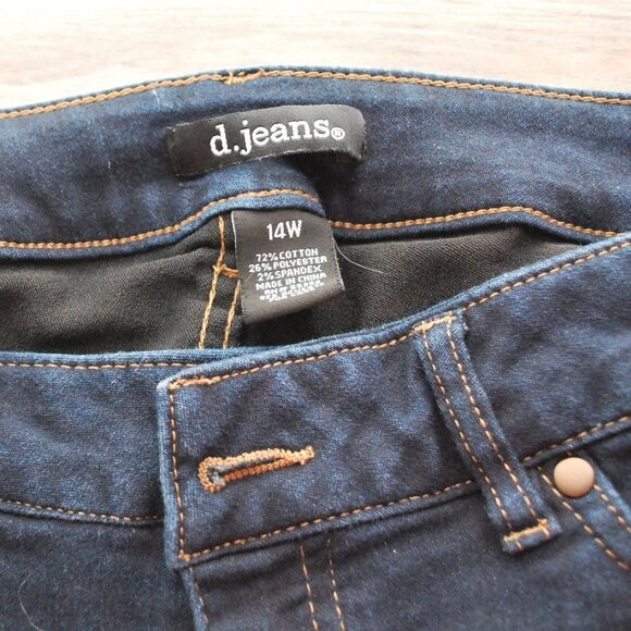 NWOT D Jeans Jean Capri Womens 14W - Picture 3 of 6